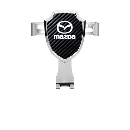 DINGDAA Handyhalterung Auto für Mazda CX-5 CX5 2015-2020 2021 2022 2023, Belüftungsöffnungen Handyhalter Drehbare KFZ Handy Halterung Auto Zubehör,Silver DINGDAA Handyhalterung Auto für Mazda CX-5 CX5 2015-2020 2021 2022 2023, Belüftungsöffnungen Handyhalter Drehbare KFZ Handy Halterung Auto Zubehör,Silver von DINGDAA