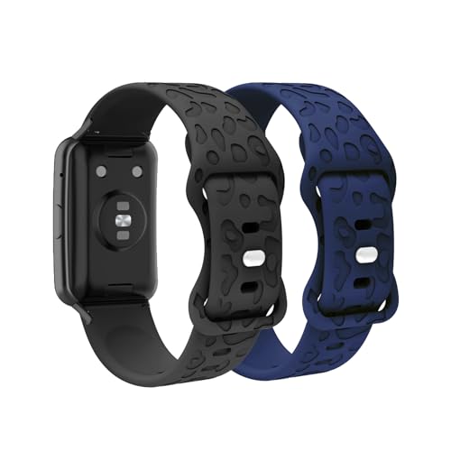 2 Stück Armbänder Kompatibel mit Huawei Watch Fit 2 Armband Silikon Weich Bequemlichkeit Sport Damen Herren Uhrenarmband für Huawei Watch Fit 2 Ersatzarmband (6) von DINGK