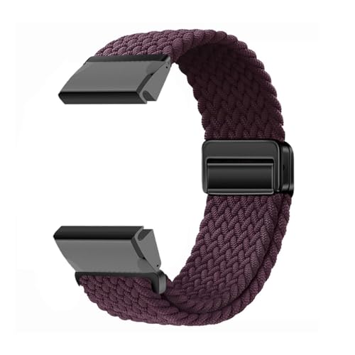 Armband Kompatibel mit Garmin Fenix 7S Pro Uhrenarmband Weben Nylon Sport Elastisch Magnetisch Verschluss Damen Herren Armbänder für Garmin Fenix 7S Pro Ersatzarmband (32) von DINGK