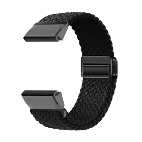 DINGK Armband Kompatibel mit Garmin Fenix 6X/6X Pro Uhrenarmband Weben Nylon Sport Elastisch Magnetisch Verschluss Damen Herren Armbänder für Garmin Fenix 6X/6X Pro Ersatzarmband (38) von DINGK