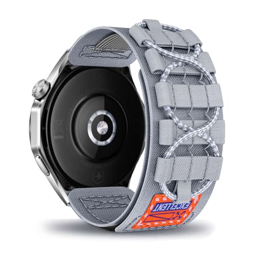 DINGK Armband für OnePlus Watch 2 Armbänder Soft Nylon Geflochten Loop Armband für OnePlus Watch 2 Sport Nylon Einstellbar Atmungsaktiv Uhrenarmband Kompatibel mit OnePlus Watch 2 (1) von DINGK