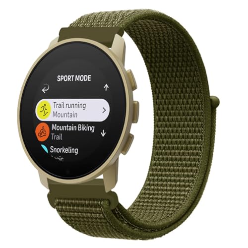 Nylon Armband Kompatibel mit Suunto 9/7/9 Titanium/9 Baro/Spartan Sport Band, Sport Weich Verstellbare Armbänder für Damen Herren Ersatzarmband für Suunto 9/7/9 Titanium/9 Baro/Spartan Sport (10) von DINGK