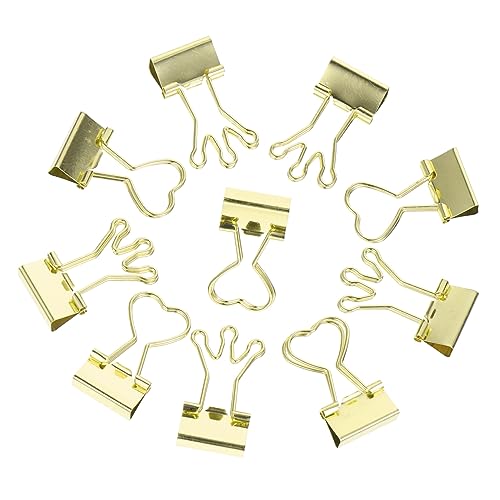 DINHEAROM 10Stücke Dekorative Büroklammern aus Multifunktionale Binder Clips mit Langem für Schule Büro und Kreative Projekte und Kronenform Goldfarben DINHEAROM 10Stücke Dekorative Büroklammern aus Multifunktionale Binder Clips mit Langem für Schule Büro und Kreative Projekte und Kronenform Goldfarben von DINHEAROM