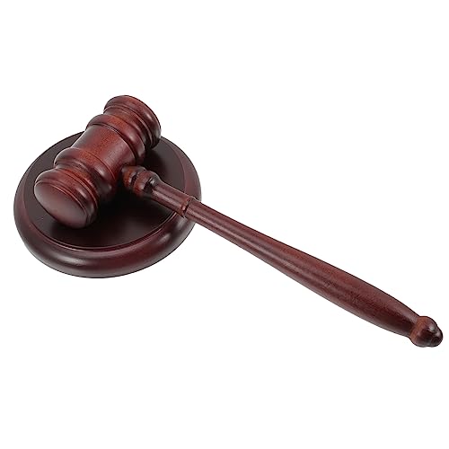 DINHEAROM 1Satz Handgefertigter Holzrichterhammer mit Bequemem Griff Auktionator Hammer für Juristen und Richter Langlebig und Einfach zu Bedienen für Gerichte und Versteigerungen DINHEAROM 1Satz Handgefertigter Holzrichterhammer mit Bequemem Griff Auktionator Hammer für Juristen und Richter Langlebig und Einfach zu Bedienen für Gerichte und Versteigerungen von DINHEAROM