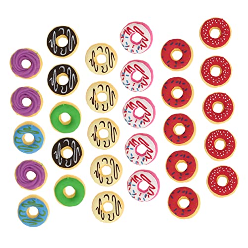 DINHEAROM 30Stücke Teiliges Donut Radiergummi für Lustige Radiergummis Zufälligen Designs für Dekoration im Klassenzimmer oder Büro DINHEAROM 30Stücke Teiliges Donut Radiergummi für Lustige Radiergummis Zufälligen Designs für Dekoration im Klassenzimmer oder Büro von DINHEAROM