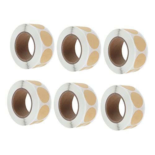 DINHEAROM 6Rollen Schreibbare Selbstklebende Verpackungsaufkleber für Geschenkverpackungen Aufkleber pro für DIY Projekte Etikettierung DINHEAROM 6Rollen Schreibbare Selbstklebende Verpackungsaufkleber für Geschenkverpackungen Aufkleber pro für DIY Projekte Etikettierung von DINHEAROM