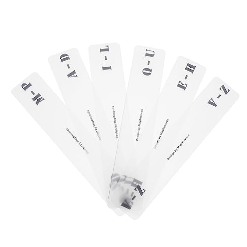 DINHEAROM 6Stücke Teiliges Schallplatten Trennkarten A Z Index Organizer für Vinyl Transparentes Acryl Horizontale Aufbewahrungskarte für Schallplattensammler und Regale DINHEAROM 6Stücke Teiliges Schallplatten Trennkarten A Z Index Organizer für Vinyl Transparentes Acryl Horizontale Aufbewahrungskarte für Schallplattensammler und Regale von DINHEAROM
