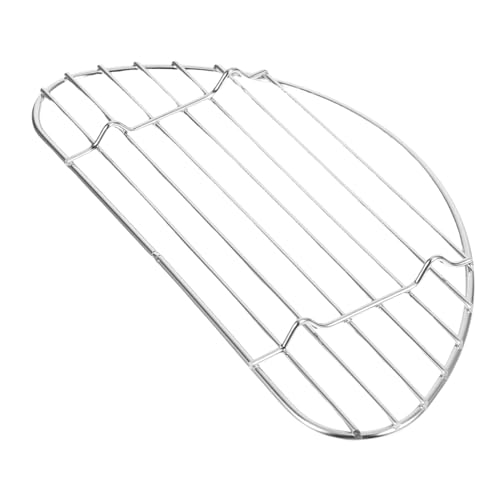 DINHEAROM Back- Und Kühlgitter, Mehrzweckhalter in Halbrunder Form Zum Grillen Und Kühlen Von Lebensmitteln, Ölabtropfgitter Für Hobbybäcker DINHEAROM Back- Und Kühlgitter, Mehrzweckhalter in Halbrunder Form Zum Grillen Und Kühlen Von Lebensmitteln, Ölabtropfgitter Für Hobbybäcker von DINHEAROM
