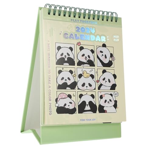 DINHEAROM Büro Stehkalender Niedlicher Panda Muster Tischkalender Kreatives Design Für Notizen Und Planungen Hochwertiges Für Lebendige Perfektes von DINHEAROM