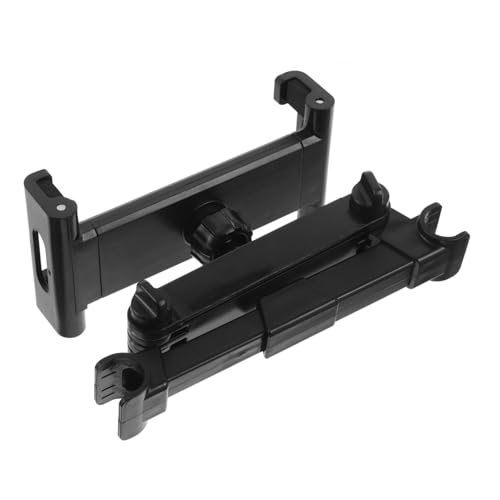 DINHEAROM Kopfstützen-Tablet-Halter autozubehör Auto zubehör handyhalterung Handyhalter für Rücksitz Schwarz Handyhalter Kopfstütze des Sitzes Tafelhalter für Auto Plastik Black von DINHEAROM