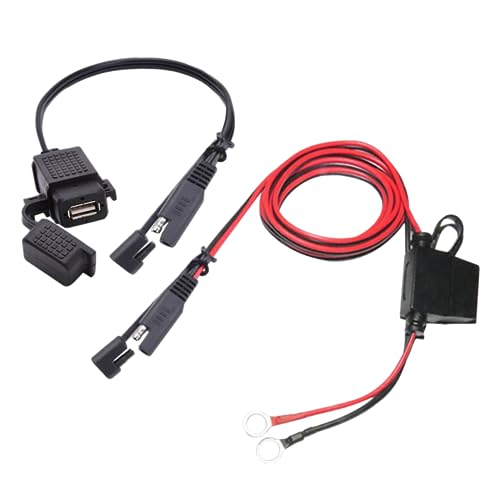 DINHEAROM SAE zu USB Ladegerät Adapter für Fahrzeuge und Kompatibel mit Smartphones Tablets und GPS Geräten Schnelle Ladefunktion Schwarz DINHEAROM SAE zu USB Ladegerät Adapter für Fahrzeuge und Kompatibel mit Smartphones Tablets und GPS Geräten Schnelle Ladefunktion Schwarz von DINHEAROM