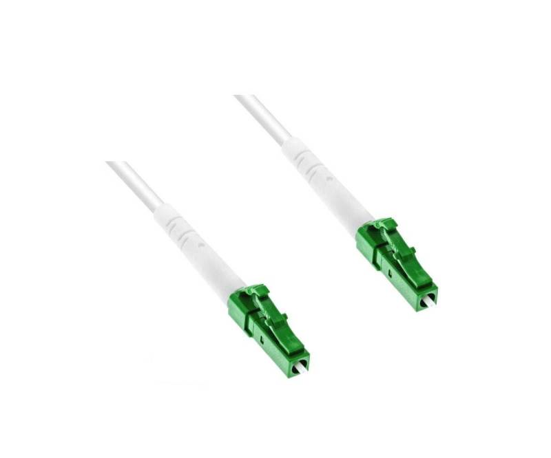 DINIC Anschlusskabel für Glasfaser-Router, Simplex, OS2, LC/APC 8° auf LC/APC 8 von DINIC
