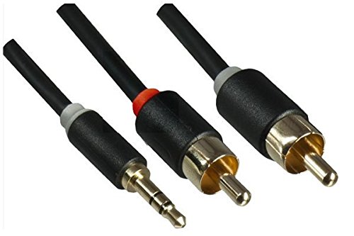 DINIC Audio-Video Kabel 3,5mm St. auf 2x Cinch St., 5m von DINIC