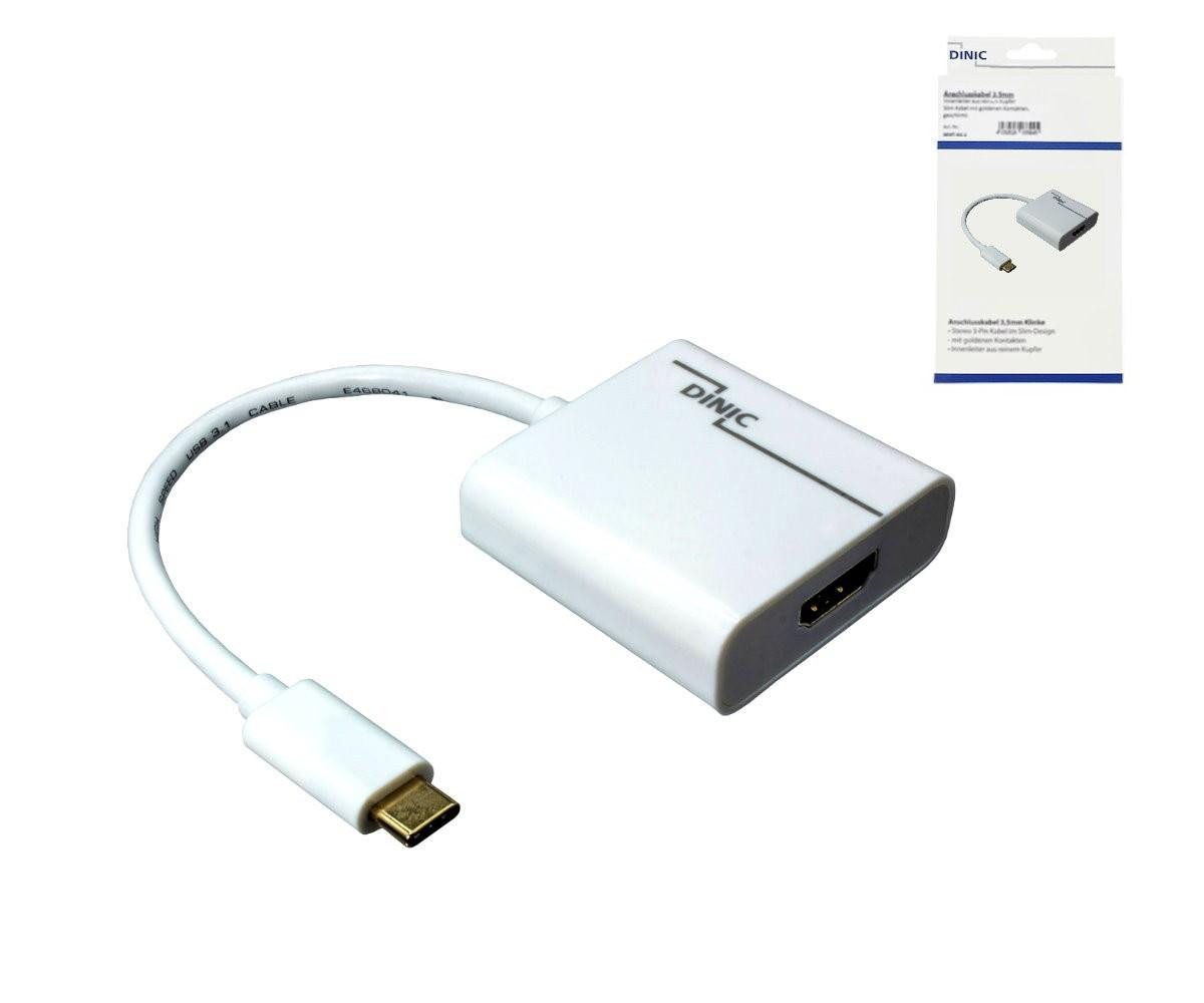 DINIC DINIC Adapter USB Typ C Stecker auf HDMI Buchse, 4K*2K@60Hz, HDR, w... HDMI-Adapter von DINIC
