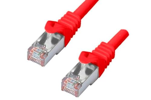 DINIC HQ Cat.6 Patchkabel, Netzwerkkabel PiMF/S-FTP (5m, rot) von DINIC