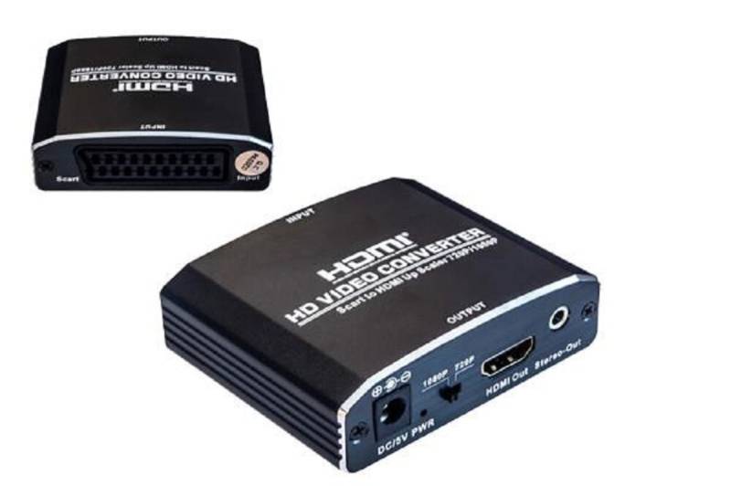 DINIC SCART-HDMI Adapter, Video und Audio analog auf HDMI bis 1080p@60Hz von DINIC