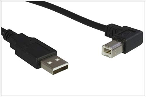 DINIC USB 2.0 Kabel A auf B St. links abgewinkelt, 0,5m von DINIC
