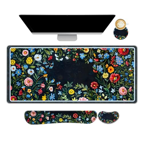 DINKY XXL Mauspad, Gaming-Mauspad, Handgelenkstütze, Schreibtischunterlage und Tastatur-Handgelenkauflage, ergonomisches Design, Schreibtischunterlage 89,9 x 39,9 cm, für Home Office, blaue und rote DINKY XXL Mauspad, Gaming-Mauspad, Handgelenkstütze, Schreibtischunterlage und Tastatur-Handgelenkauflage, ergonomisches Design, Schreibtischunterlage 89,9 x 39,9 cm, für Home Office, blaue und rote von DINKY