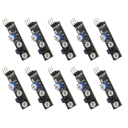 DINSOAVR 10 Stück Linienverfolgungs Sensormodul KY033 TCRT5000 Präzise TCRT5000-Sensorik Für Die Elektronische Linienerkennung von DINSOAVR