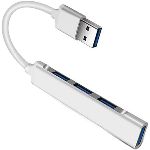 DINlip USB C Hub High Speed 4 Port Multi Splitter Adapter, für Lenovo Huawei Xiaomi MacBook Pro 15 Air Pro Zubehör (grau) von DINlip