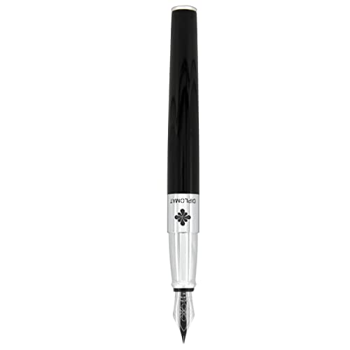 DIPLOMAT CLR Füllhalter Lack Schwarz/Federstärken: B/Füllfederhalter/Handgefertigt/mit Geschenkbox/Füllhalter Füller Fountain Pen von DIPLOMAT