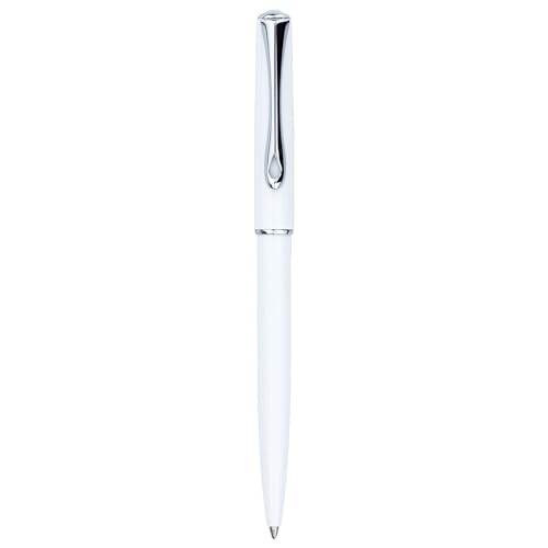DIPLOMAT - D40702040 - Kugelschreiber Traveller Weiß Chrom - Schick und elegant - 5-Jahre-Garantie - Langlebig - Weiß Chrom von DIPLOMAT