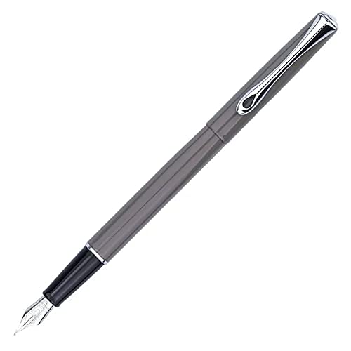 DIPLOMAT - D40704025 - Füller Traveller Grau Taupe - Mit Edelstahlfeder - Schick und elegant - 5-Jahre-Garantie - Langlebig - Grau Taupe von DIPLOMAT