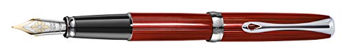 DIPLOMAT - Füllhalter Excellence A2 Skyline rot 14 kt - Schick und elegant - Lange Lebensdauer - Funkelndes Rot - 5 Jahre Garantie von DIPLOMAT