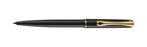 DIPLOMAT Traveller Druckbleistift, schwarz/goldfarben lackiert von DIPLOMAT