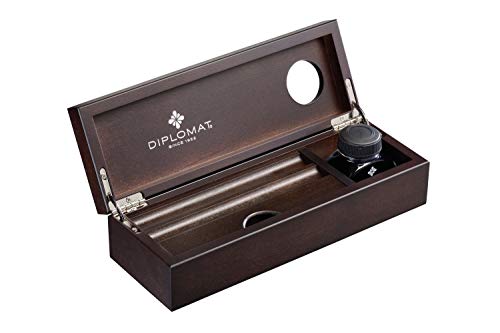 Diplomat D20000477 Edelholzkassette Wenge mit Tintenglas Edelholzkassette Wenge von DIPLOMAT