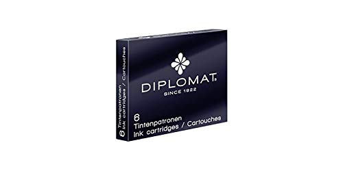 Diplomat Tintenpatronen Standard 6er Packung schwarz von DIPLOMAT