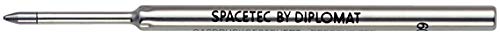Spacetec by Diplomat D10445633 Kugelschreiberminen Gasdruck-Großraumminen M, kurz, blau von DIPLOMAT