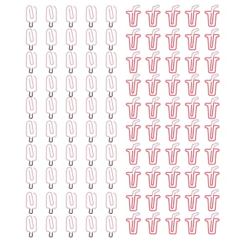 100pcs Metallclips 50pcs Ice Cream Style 50pcs Kaffeestil Proof Sturdy Office Memo -Dateiklassifizierung für Studenten Büroarbeiter 100pcs Metallclips 50pcs Ice Cream Style 50pcs Kaffeestil Proof Sturdy Office Memo -Dateiklassifizierung für Studenten Büroarbeiter von DIRBAK