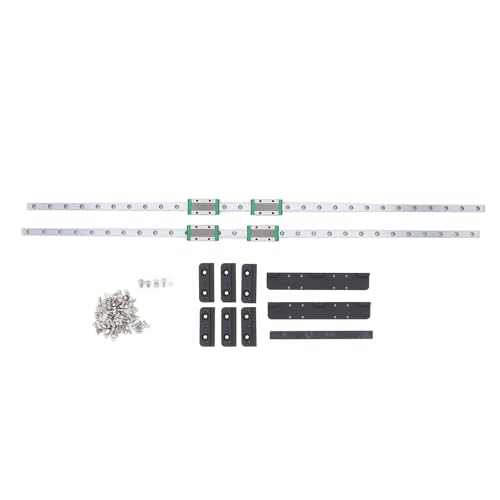 2 Stcs Y -Achsen führen Schiene mit hohem Kohlenstoffstahl 3D -Drucker Linear Guide Rail Kit mit Folienblöcken für Neptun 3 4 Maximum von DIRBAK