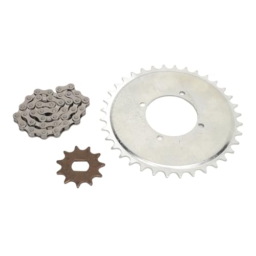 Antriebskettenradkette Combo Premium Stahl 410 Ketten Kit Golden 11T Typ H Zahnrad mit 38 Gliedkette für Elektrofahrräder Motorräder DC Motor Antriebskettenradkette Combo Premium Stahl 410 Ketten Kit Golden 11T Typ H Zahnrad mit 38 Gliedkette für Elektrofahrräder Motorräder DC Motor von DIRBAK