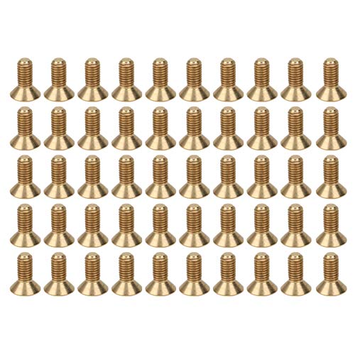 Counterunk Hex Socket Schrauben reine Kupfer -Flachkopf -Hardware -Zubehör M5 50 PCS für DIY -Projekte und Reparaturen zu Hause (M5*12) von DIRBAK