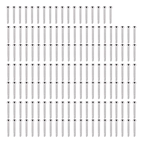 Cross Counterunk Head Bohrerschrauben 304 Edelstahlschraube Ersatz Nenner 32 mm 150 Stück Set für Maschinenindustrie und Haushaltsmöbel Befestigungselemente (M4.2-18) von DIRBAK