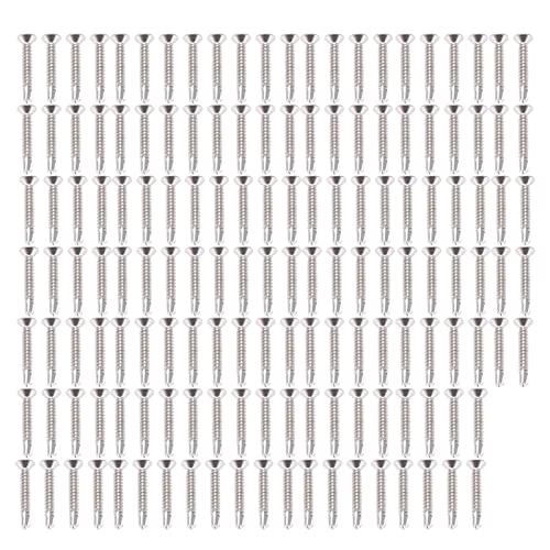 Cross Counterunk Head Bohrerschrauben 304 Edelstahlschraube Ersatz Nenner 32 mm 150 Stück Set für Maschinenindustrie und Haushaltsmöbel Befestigungselemente (M4.8-16) von DIRBAK