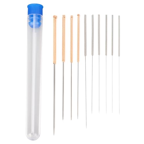 Düsenreinigungsnadeln, Edelstahl-Druckerdüsennadel-Set, 3D-Druckerdüsenreinigungsset, Extruderdüsennadel-Set für V6 MK8, Ender 3 MK10, Volcano-Düsen, RepRap CR 10, Prusa I3, Anet von DIRBAK