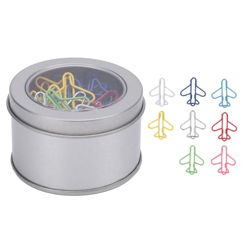 Flugzeugpapier Clips niedliche lustige Ebene geformte Papierklammern Lesezeichen Foto -Memo -Clips für Home Office School 50 PCs Eisendraht helle Farben Flugzeugpapier Clips niedliche lustige Ebene geformte Papierklammern Lesezeichen Foto -Memo -Clips für Home Office School 50 PCs Eisendraht helle Farben von DIRBAK