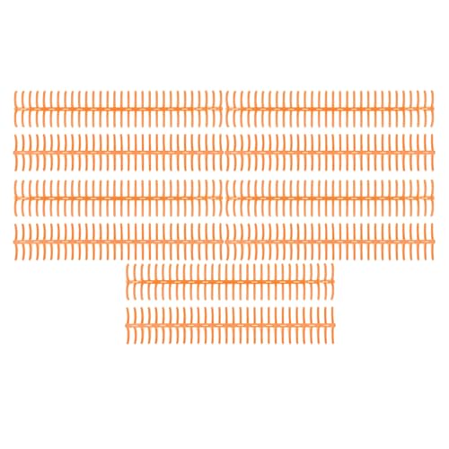 Kunststoffbindungsstacheln 30 Ringe Kammbindemittel 19 mm Durchmesser 28 cm Länge 150 Blätter Kapazität für A4 B5 A5 Papiergröße Bindung Lose Leaf Notebooks Handbücher Kalender (Orange) von DIRBAK