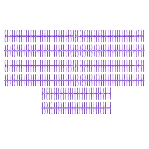Kunststoffbindungsstacheln 30 Ringe Kammbindemittel 19 mm Durchmesser 28 cm Länge 150 Blätter Kapazität für A4 B5 A5 Papiergröße Bindung Lose Leaf Notebooks Handbücher Kalender (Purple) von DIRBAK