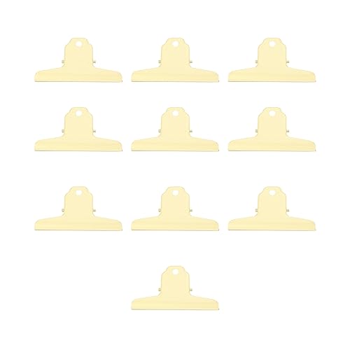 Metallclips Mehrzweckstarken Grip große Papierklemmen für die Büroschule Organisieren Eisenmaterial Gelb 10pcs Metallclips Mehrzweckstarken Grip große Papierklemmen für die Büroschule Organisieren Eisenmaterial Gelb 10pcs von DIRBAK