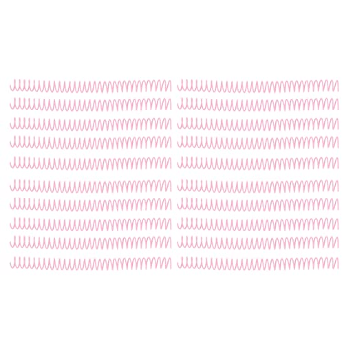 Plastische Spiralbindungsspulen langlebiger stabiler bequemer Bindungsmethode für Büroschüler Lehrer 19mm Innendurchmesser 20pcs (Rosa) von DIRBAK