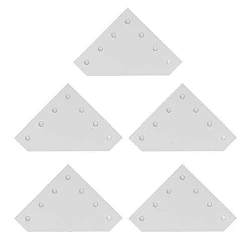 Rechtswinkelverbindungsplatte 7 Loch Flachanschlussplatte 90 Grad Verbindungsplatte für Möbel und Maschinen 6063 Aluminiumlegierung 5pcs (-1015220032911) von DIRBAK