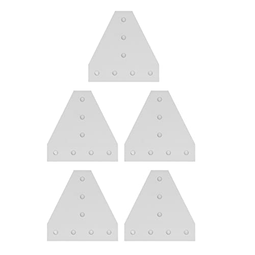 Rechtswinkelverbindungsplatte 7 Loch Flachanschlussplatte 90 Grad Verbindungsplatte für Möbel und Maschinen 6063 Aluminiumlegierung 5pcs (-1015220032912) von DIRBAK