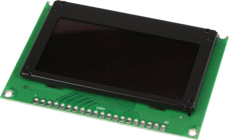 DEP128064B1-Y - OLED, 128x64 px, gelb/schw., 2,4inch von DISPLAY ELEKTRONIK