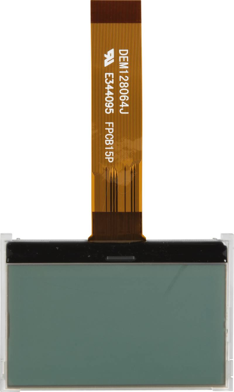 LCD-128X64BK AC - LCD-Grafikdisplay, 128x64 Pixel, sw/ws, m.Bel. von DISPLAY ELEKTRONIK