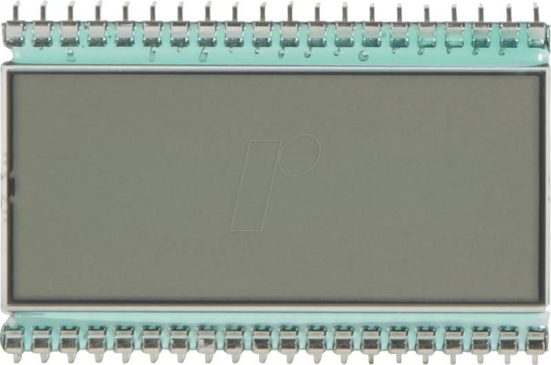 LCD-7S 3,5-13 C - LCD-7-Segment, 1x3,5 + SZ, H:12,7mm reflektiv von DISPLAY ELEKTRONIK