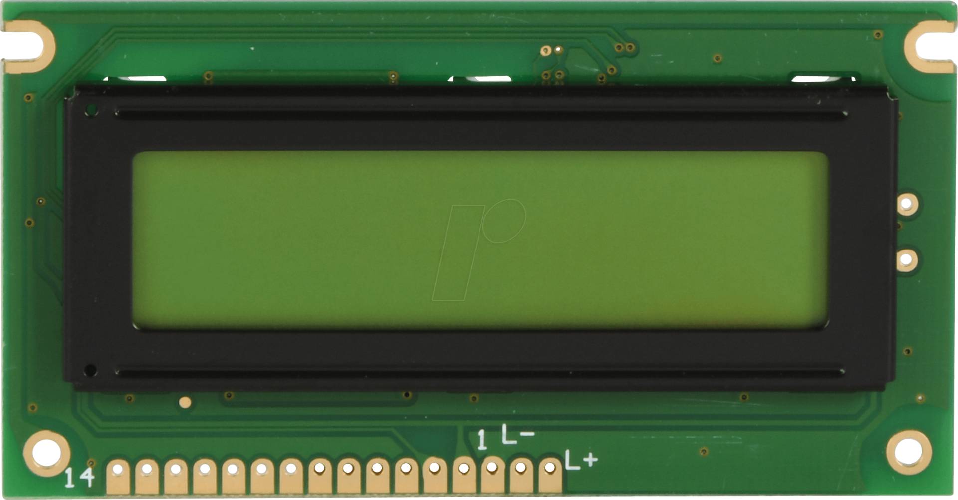 LCD-PM 2X16-6 A - LCD-Modul, 2x16, H:5,6mm, ge/gn von DISPLAY ELEKTRONIK